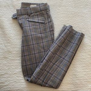 GAP signature skinny ankle plaid pants